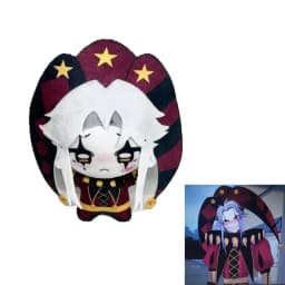 Game The Freak Circus Pierrot Cosplay Doll Plush Stuffed Cotton Figure Dolls Soft Plushies Carnival Accessories Halloween Prop