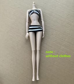1/6 Doll Body 26CM High Quality Multi-jointed Movable Female Body White Skin/normal Skin Body Fashion Supermodel Heads DIY Parts