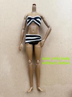 1/6 Doll Body 26CM High Quality Multi-jointed Movable Female Body White Skin/normal Skin Body Fashion Supermodel Heads DIY Parts