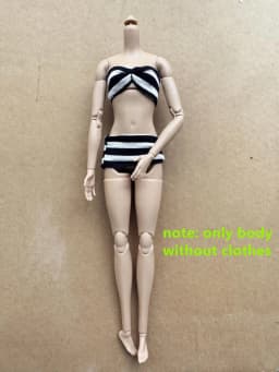 1/6 Doll Body 26CM High Quality Multi-jointed Movable Female Body White Skin/normal Skin Body Fashion Supermodel Heads DIY Parts
