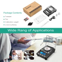 0.001g Precision Digital Jewelry Scale 20g USB Powered Electronic Weighing Scale LCD Mini Lab Balance 0.001g Electronic Scales