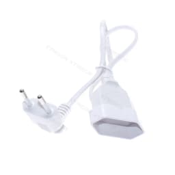 Europea 90 Degree Male Plug To Female Socket Power Extension Cable For PC Computer PDU 0.3m/0.6m/1.8m EU 2Prong Bend Angled Cord