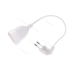 Europea 90 Degree Male Plug To Female Socket Power Extension Cable For PC Computer PDU 0.3m/0.6m/1.8m EU 2Prong Bend Angled Cord