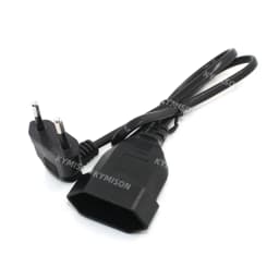Europea 90 Degree Male Plug To Female Socket Power Extension Cable For PC Computer PDU 0.3m/0.6m/1.8m EU 2Prong Bend Angled Cord