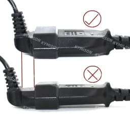 Europea 90 Degree Male Plug To Female Socket Power Extension Cable For PC Computer PDU 0.3m/0.6m/1.8m EU 2Prong Bend Angled Cord