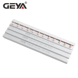 GEYA Pin & Fork Type 1.4mm Copper Busbar for Circuit Breaker 12 Way MCB Connector Busbar Connection 1A-63A 1P 2P 3P 4P