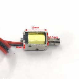 DC 3V 5V 6V 9V 12V 8mm*10mm Mini Tiny Push-Pull Square Solenoid Through Type Electromagnet Stroke 4mm