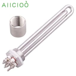 DN25 Immersion Heating Element 1Inch DC 12v/24v/36v/48v Tubular Electric Solar Water Heater SUS304 300w 600w 900w 1200w 1500w