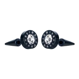 Small Black Punk Stud Earrings For Women Men Boy 2020 New Fashion Zircon Geometry Stainless Steel Jewelry Accessories Earrings