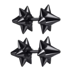 Small Black Punk Stud Earrings For Women Men Boy 2020 New Fashion Zircon Geometry Stainless Steel Jewelry Accessories Earrings