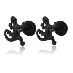 Small Black Punk Stud Earrings For Women Men Boy 2020 New Fashion Zircon Geometry Stainless Steel Jewelry Accessories Earrings
