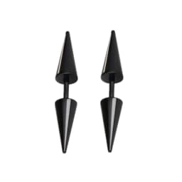 Small Black Punk Stud Earrings For Women Men Boy 2020 New Fashion Zircon Geometry Stainless Steel Jewelry Accessories Earrings