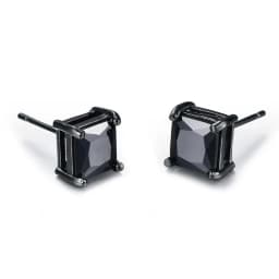 Small Black Punk Stud Earrings For Women Men Boy 2020 New Fashion Zircon Geometry Stainless Steel Jewelry Accessories Earrings