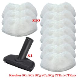 For Karcher Steam Vacuum Cleaner Machine SC1 SC2 SC3 SC4 SC5 SC7 CTK10 CTK20 Parts Brush Head Powerful Nozzle Accessories