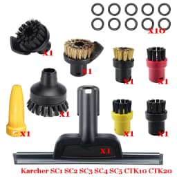 For Karcher Steam Vacuum Cleaner Machine SC1 SC2 SC3 SC4 SC5 SC7 CTK10 CTK20 Parts Brush Head Powerful Nozzle Accessories