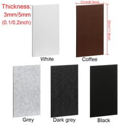 3/5mm 21*30cm Self Adhesive Furniture Leg Felt Pads Anti Slip Chair Table Mats Anti Scratch Floor Protection DIY Cutting
