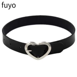 Punk Bells Black Spike Choker Necklace Lock Rivet Stud Rock Faux Leather Goth Collar Women Chocker Girls Chains Gothic Jewelry