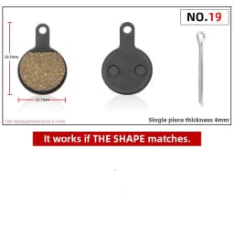 1 Pair of Mountain Bike Hydraulic Disc Resin Brake Pads, Suitable For Shimano SRAM AVI Hayes Magura Parts