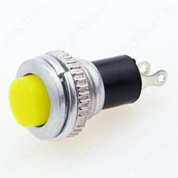 6Pcs 10mm DS-316 Self-reset Push Button Switch Momentary 1A/125VAC 2PIN 6Color