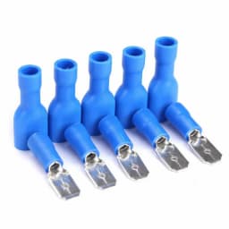 100PCS(50Pairs) Insulated Female&Male Crimp Spade Terminals Butt Splice 6.3mm Electrical Wire Connectors Wiring Cable Plug