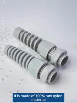 5PCS Waterproof Cable Gland PG7 Plastic Anti-Bending Joint M12 Nylon PA66 Torsion-proof Glands PG9/11/13.5/16/19/21 Connector