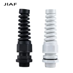 5PCS Waterproof Cable Gland PG7 Plastic Anti-Bending Joint M12 Nylon PA66 Torsion-proof Glands PG9/11/13.5/16/19/21 Connector