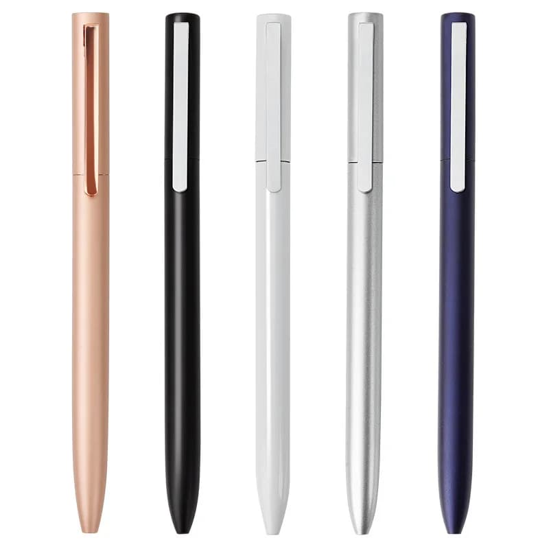 Metal Rotating Gel Pen Sign Pen with Refills for Xiaomi Metal Sign Pens 0.5MM Smooth Low-Key Elegant and Firm Office Business