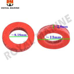 Red Seal Gasket Lower Casing for Yamaha Hidea Outboard Motor Engine Parts 20 Pieces 332-60006-0 332-60006 Boat Motor