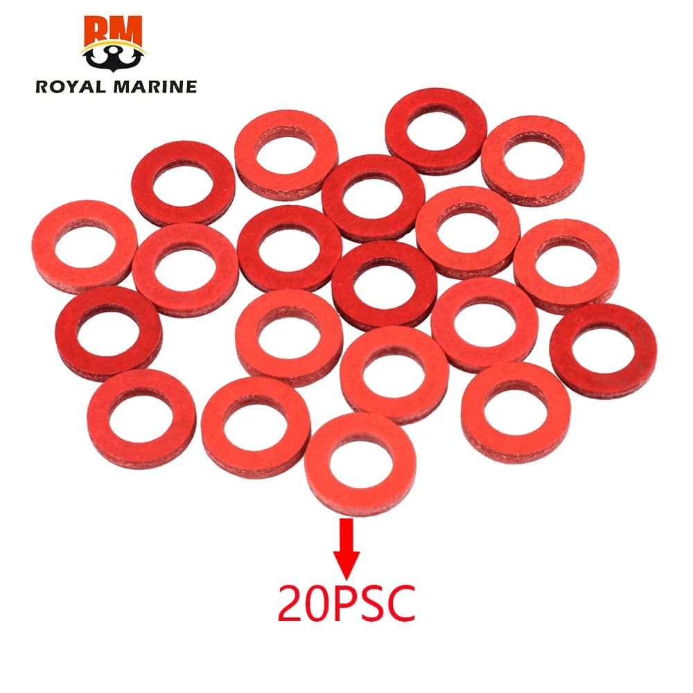 Red Seal Gasket Lower Casing for Yamaha Hidea Outboard Motor Engine Parts 20 Pieces 332-60006-0 332-60006 Boat Motor