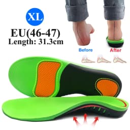 Best EVA Orthopedic Shoes Sole Insoles For feet Arch Foot Pad X/O Type Leg Correction Flat Foot Arch Support Sports Shoes Insert