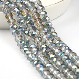 Glass Beads for Bracelets 3/4/6/8mm Faceted Multicolor Austria Crystal Round Loose Beads for Jewelry Making Diy Bracelet Strand