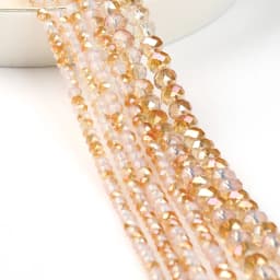 Glass Beads for Bracelets 3/4/6/8mm Faceted Multicolor Austria Crystal Round Loose Beads for Jewelry Making Diy Bracelet Strand