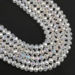 Glass Beads for Bracelets 3/4/6/8mm Faceted Multicolor Austria Crystal Round Loose Beads for Jewelry Making Diy Bracelet Strand