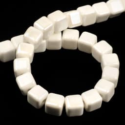 Fashion Colors 6mm/8mm/10mm Square Beads Ceramic Beads DIY 2.0mm Hole Beads Handmade Porcelain Beads For Jewelry Making