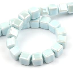 Fashion Colors 6mm/8mm/10mm Square Beads Ceramic Beads DIY 2.0mm Hole Beads Handmade Porcelain Beads For Jewelry Making