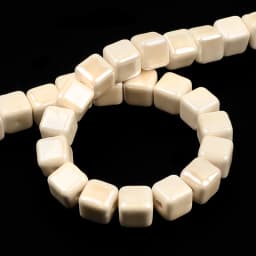 Fashion Colors 6mm/8mm/10mm Square Beads Ceramic Beads DIY 2.0mm Hole Beads Handmade Porcelain Beads For Jewelry Making
