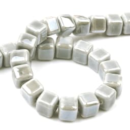 Fashion Colors 6mm/8mm/10mm Square Beads Ceramic Beads DIY 2.0mm Hole Beads Handmade Porcelain Beads For Jewelry Making