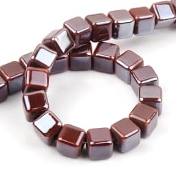 Fashion Colors 6mm/8mm/10mm Square Beads Ceramic Beads DIY 2.0mm Hole Beads Handmade Porcelain Beads For Jewelry Making