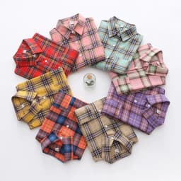 Brand Women's Flannel Plaid Shirts 2026 New Ladies Tops Exquisite Designer Style Loose Blouses Casual Cotton Long Sleeve Blouse
