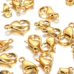 10-30Pcs Stainless Steel Gold Plated Lobster Clasp Claw Clasps For Bracelet Necklace Chain Diy Jewelry Making Findings Supplies