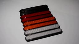 For Harley Sportster Dyna Universal Motorcycle Reflector Rectangle Saddlebag Latch Cover Front Reflectors Case Safety Warning