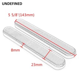 For Harley Sportster Dyna Universal Motorcycle Reflector Rectangle Saddlebag Latch Cover Front Reflectors Case Safety Warning