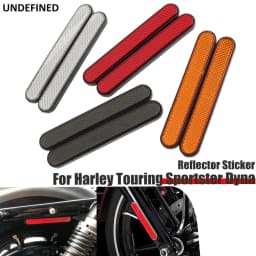 For Harley Sportster Dyna Universal Motorcycle Reflector Rectangle Saddlebag Latch Cover Front Reflectors Case Safety Warning