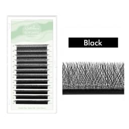 NATUHANA 3D 4D 5D W-Shape Eyelash Extension C D L LU(M) Curl Colorful Lashes High Quality Clover W Brown Shape Eyelash