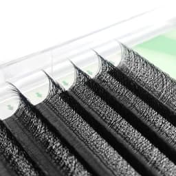 NATUHANA 3D 4D 5D W-Shape Eyelash Extension C D L LU(M) Curl Colorful Lashes High Quality Clover W Brown Shape Eyelash