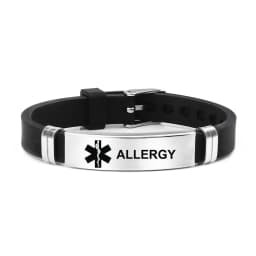 Type 2 diabetes stainless steel life star medical silicone bracelet diabetes warning Bracelet браслет браслет мужской pulseras