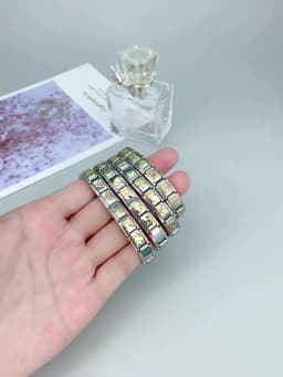 Hapiship 2024 New Fashion 26 English Letters Italian Charm Links Fit 9mm Stainless Steel Bracelet Making Women Jewelry DJ110