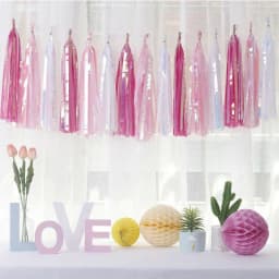 20pcs Multicolor DIY Tissue Paper Tassel Garland Sets Baby Shower Anniversary Birthday Party Wedding Decoration Crafts Supplies