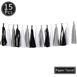 20pcs Multicolor DIY Tissue Paper Tassel Garland Sets Baby Shower Anniversary Birthday Party Wedding Decoration Crafts Supplies
