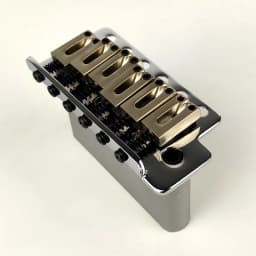 Wilkinson WOV02 6 Screw Type ST Electric Guitar Tremolo System Bridge for Strat Guitar Chrome Silver